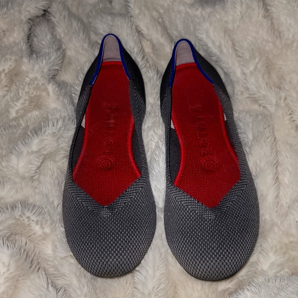 Rothy’s Black and White Flats Size 7.5